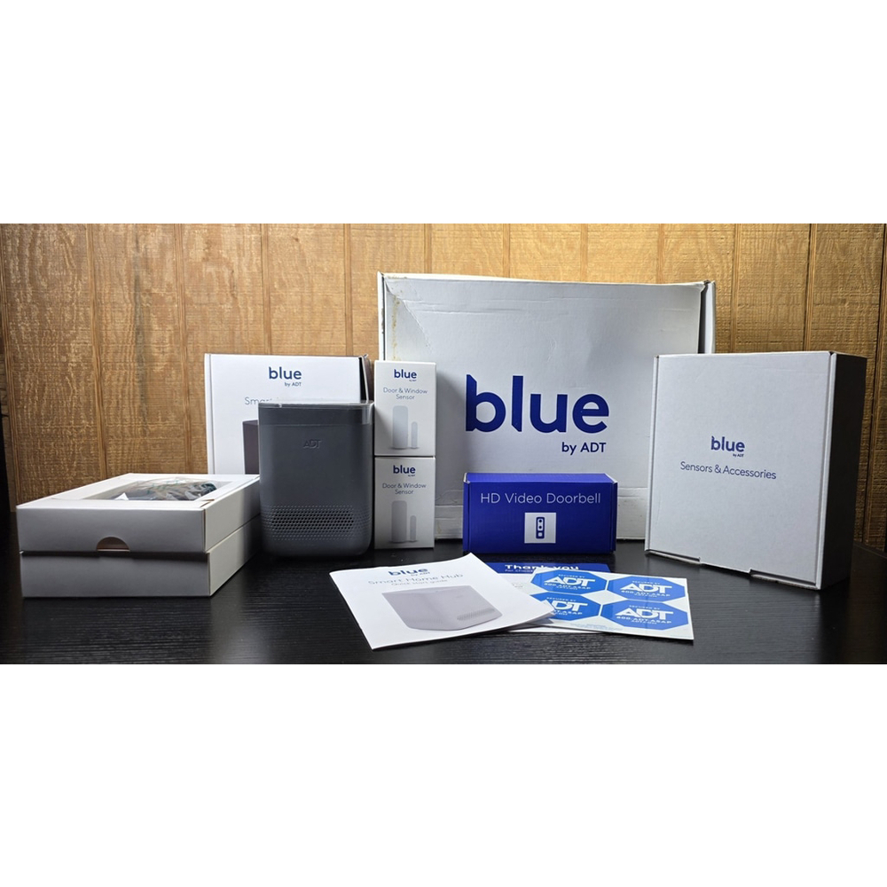 Blue by ADT Smart Home Security System Bundle - Hub, Video Doorbell, & Sensors